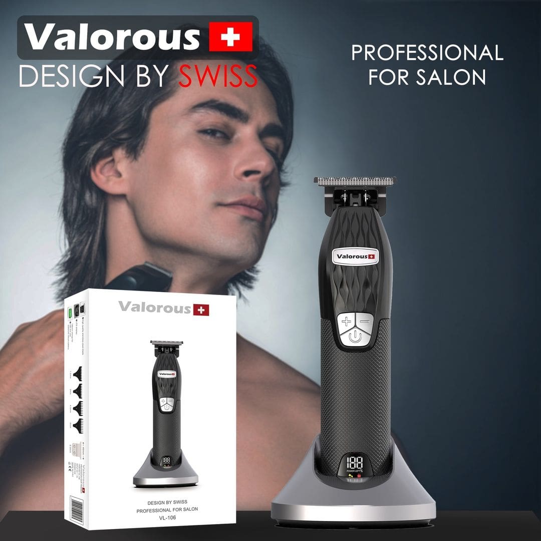 ماشین اصلاح حرفهای ولروس مدل Valorous VL-106 با پایه شارژ و تیغه تیتانیومی - تصویر 3