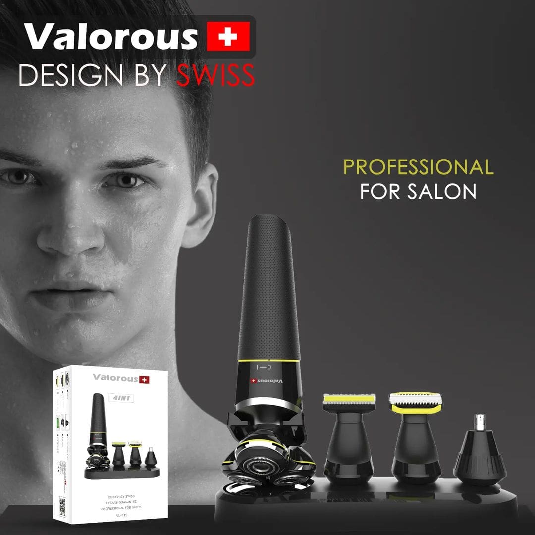 ماشین اصلاح حرفهای ولروس مدل Valorous VL-115 با سری 4 کاره و باتری 500mAh - تصویر 3