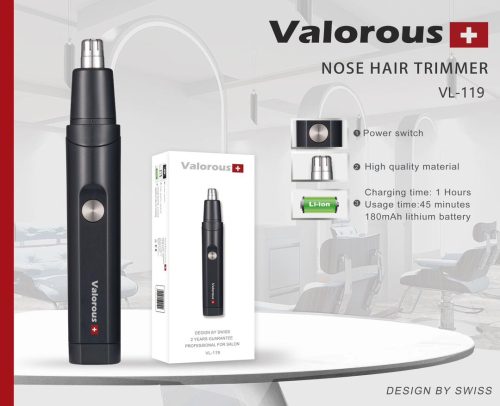 ماشین اصلاح حرفهای ولروس مدل Valorous VL-119 با تیغه تیتانیومی و باتری لیتیومی 180mAh