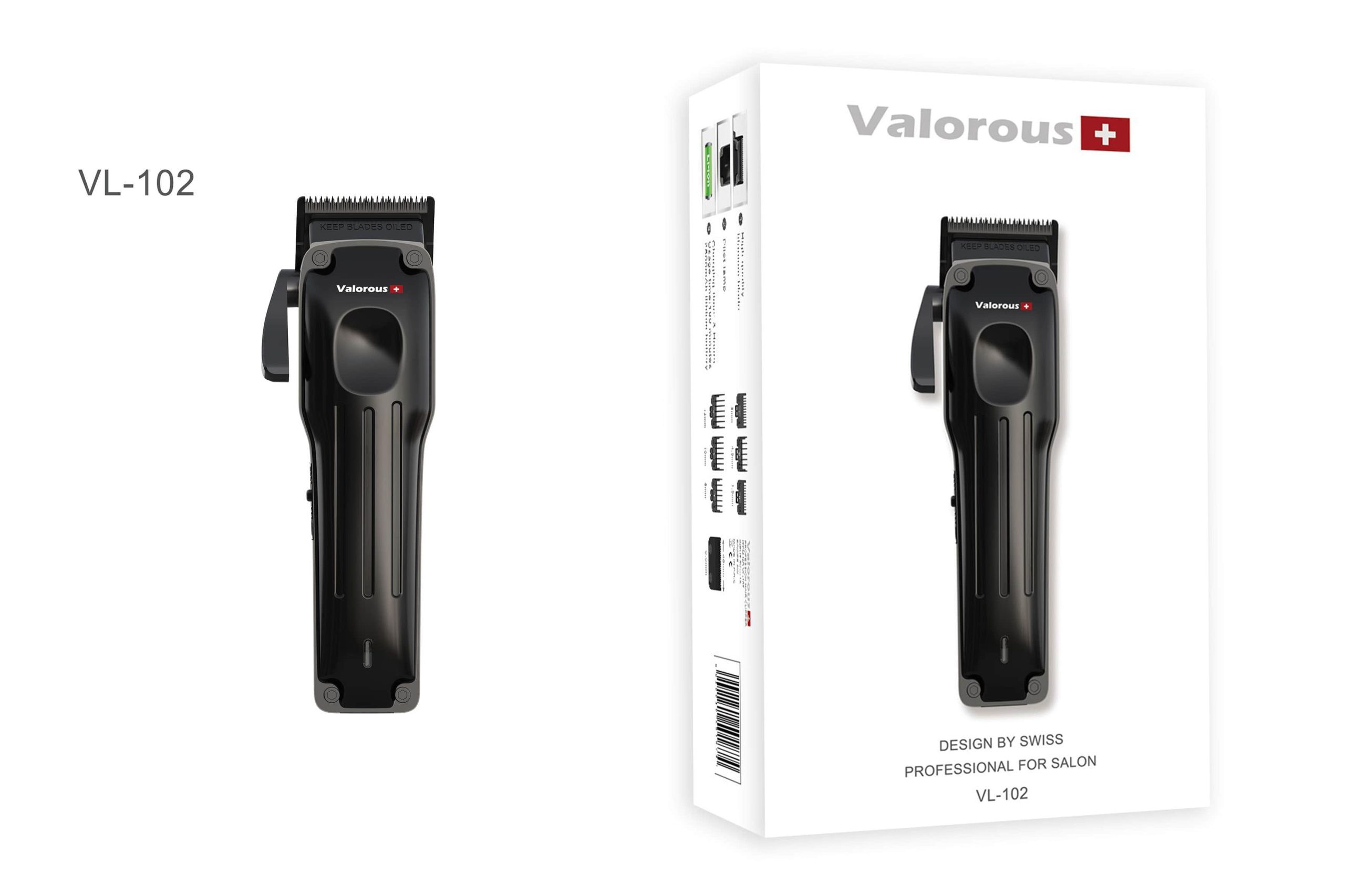 ماشین اصلاح حرفهای ولروس مدل Valorous VL-102 با تیغه تیتانیوم و باتری 2500mAh - تصویر 3